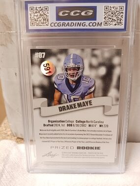 2023 DRAKE MAYE LEAF PRIZED ROOKIE GEM MINT 10